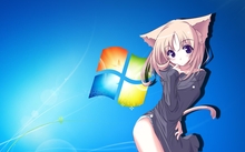 windows 7 nekomimi anime 1920x1080 wallpaper 